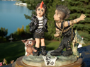 Punkerpärchen, Figuren aus Fimo